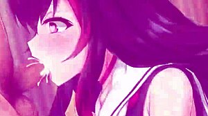 Ookami Mio Hololive Vtuber Gives Sloppy Blowjob