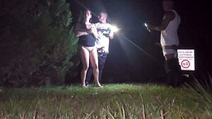 I met two fans at the club, got all wet, and let them fuck me right there on the street.