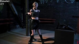 astrid got punished with ass spanking for her curiosity in bdsm