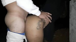 Ebony anal deepthroat cum on ass