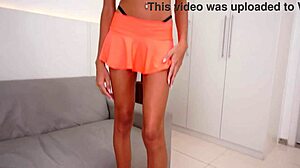 Super slim cutie returns for her first double anal with monster BBC cocks in rough domination and gaping action