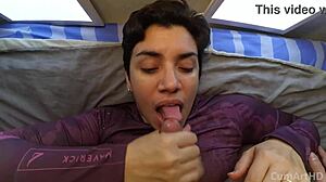 Quickie On Bed With Wasted Cumshot