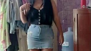 Sol, The Beautiful Latina Virgin, Teases In Miniskirts And Heels