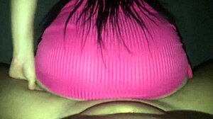 Naughty niece licks pussy in secret at night!