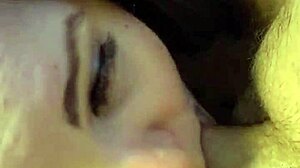 Girl Loves Daddy's Dick with Blowjob and Gagging!