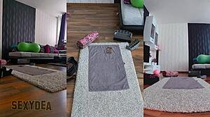 Feel the Passion in This Naked Gym Workout with Bent Over Ass Shaking and Striptease