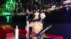 i shove this big black cock deep into my tight pretty latina pussy for the first time