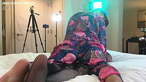 Rapper Fucks Goth Ts With Intense Fucking And Crossdressing Action!