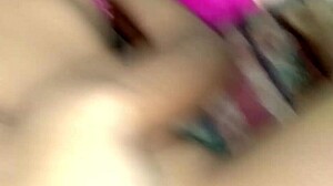 Pretty geek girl in glasses bent over for intense doggy fucking.