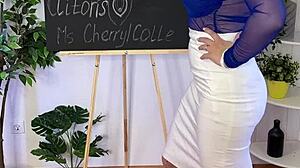 the hot milf teacher shows what the clitoris is all about.