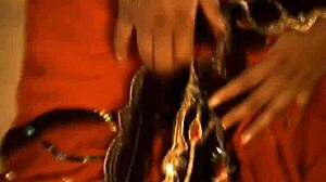 Indian Brunette Performs Erotic Striptease Dance