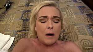 Fucking A Horny Slut Standing Missionary Pov With Cumshot