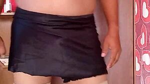 dancing in sexy pink thong and pantyhose, what do you think?