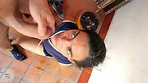 latina milf surprises with her big ass and oral skills