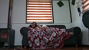 I watch movie with stepmother we start fucking