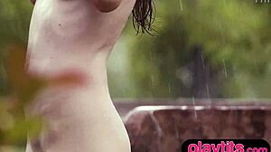 Petite Ukrainian Milf, Dare To Strip In Rain For Bubble Butt?