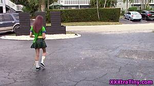 Petite Teen Sucking Monster Cock!