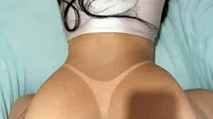 Hot wife enjoys a delicious meal with her lover