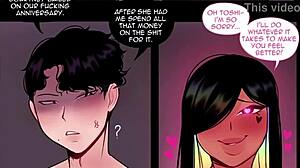 When girlfriend is available, she gets her big tits and ass fucked by big cock, ending in creampie.