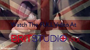 Two British girls enticingly suck cock and swallow cum. They tease with toys in homemade group.