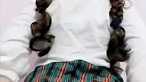 I saw these 18-19 yo girls masturbating in public with big asses