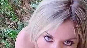 Couple Performs Deep Throat Blowjob with Saliva