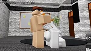 Hey, that slutty bunny girl sneaks into the locker room and gets fucked! 😏