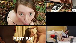 Two british nurses drop to their knees and suck dick