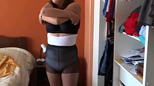 Stepson Watches And Touches My Tits While Masturbating.