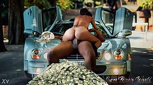 big ass ebony redbone rides big black cock