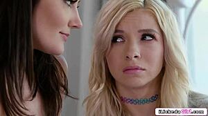 Teen Lesbian Says, 'Face Sit Me, Then Fuck My Ass, Blonde Friend!'