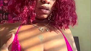 Mother-in-law uses buttplug while sucking with wet mouth