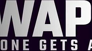 Blindfolded Stepsisters Lick Stepbrothers!