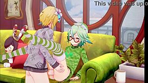 The Futanari Jingle Bells Rock - Christmas With Lumina And Sucrose Genshin Impact Koikatsu By Miscsfm Voiced By Pinkrotten VA