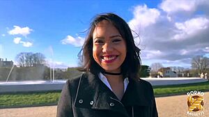 Christina Petite MILF Brunette Unleashed In Her First Video