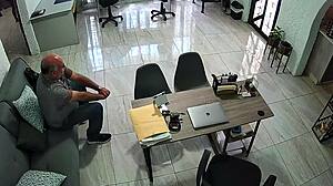 Young latina seduces old ex-teacher in the sala