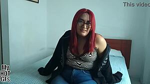 bomboli says watch this chubby redhead babysitter with natural tits in her first time