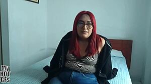 bomboli says watch this chubby redhead babysitter with natural tits in her first time