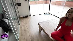 Intense Fucking With Gym Trainer While Husband's Away