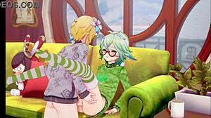 The Futanari Jingle Bells Rock - Christmas With Lumina And Sucrose Genshin Impact Koikatsu By Miscsfm Voiced By Pinkrotten VA