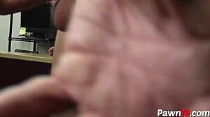 Blonde with Pigtails Fucked Over Desk