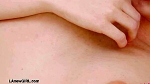 Beachy blonde babe shows her body