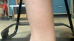 big hankeys dildo bounces on sex chair