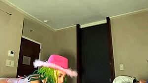 Petite Ebony Slut Got Her Throat & Pussy Stretched & A Big Creampie From Bbc