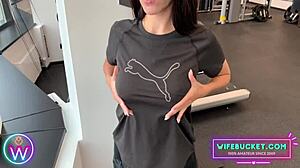 homemade content by wifebucket - the gym was empty and we were horny