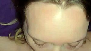 Milf Gets Cum Facial After Face Fucking