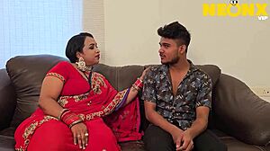 hungry chachi licks stepson's armpit and ass before quickie seduction with his big cock.