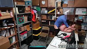 Officer, did you spot this teen for a strapon session in the office?