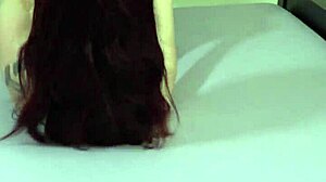 Redhead girlfriend climaxing during creampie fucking!