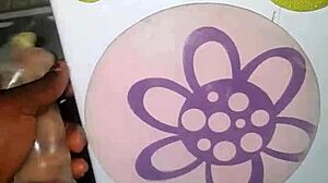 Ice penis preps for pussy pounding